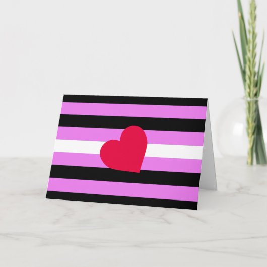 Leather Girl Pride Flag Karte (Vorderseite)