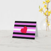 Leather Girl Pride Flag Karte (Gelbe Blume)