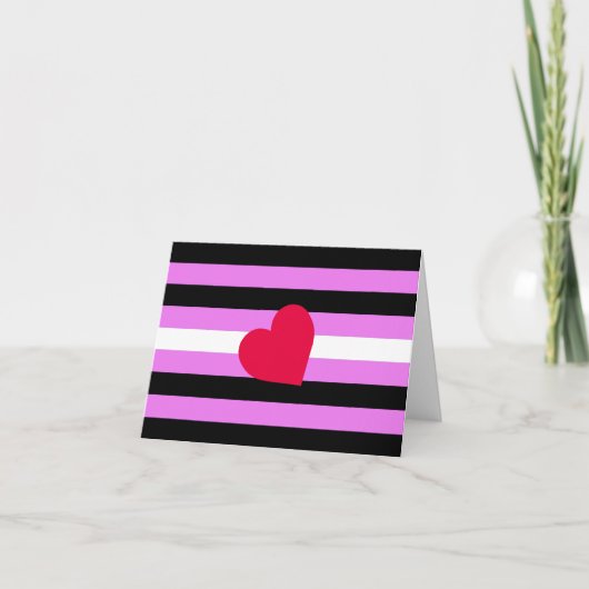 Leather Girl Pride Flag Karte (Vorderseite)