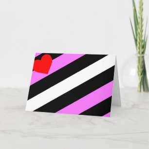 Leather Girl Pride Flag Karte