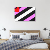 Leather Girl Pride Flag Leinwanddruck (Insitu (Schlafzimmer))