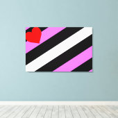 Leather Girl Pride Flag Leinwanddruck (Insitu (Holzboden))