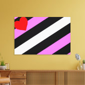 Leather Girl Pride Flag Leinwanddruck (Insitu (Wohnzimmer))