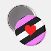 Leather Girl Pride Flag Magnet (Vorderseite/Rückseite)
