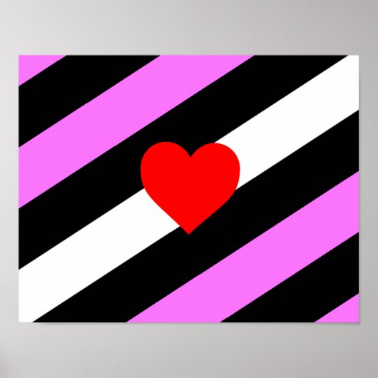 Leather Girl Pride Flag Poster (Vorne)