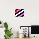 Leather Girl Pride Flag Poster (Heimbüro)