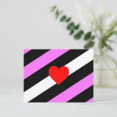 Leather Girl Pride Flag Postkarte (Stehend Vorderseite)