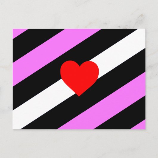 Leather Girl Pride Flag Postkarte (Vorderseite)