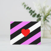 Leather Girl Pride Flag Postkarte (Stehend Vorderseite)