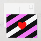 Leather Girl Pride Flag Postkarte (Vorne/Hinten)