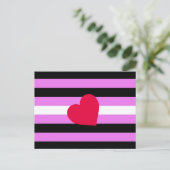 Leather Girl Pride Flag Postkarte (Stehend Vorderseite)