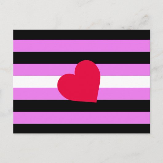 Leather Girl Pride Flag Postkarte (Vorderseite)