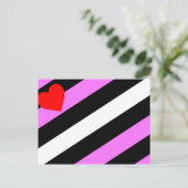 Leather Girl Pride Flag Postkarte (Stehend Vorderseite)