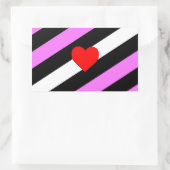 Leather Girl Pride Flag Rechteckiger Aufkleber (Tasche)