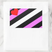 Leather Girl Pride Flag Rechteckiger Aufkleber (Tasche)