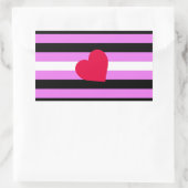 Leather Girl Pride Flag Rechteckiger Aufkleber (Tasche)