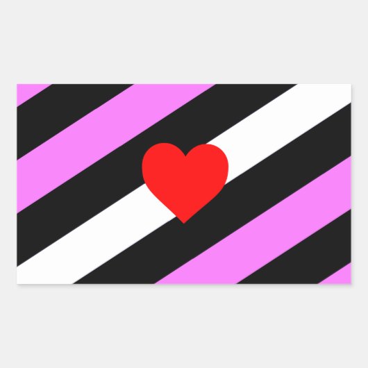 Leather Girl Pride Flag Rechteckiger Aufkleber (Vorderseite)