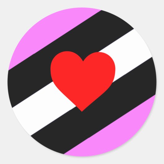 Leather Girl Pride Flag Runder Aufkleber (Vorderseite)