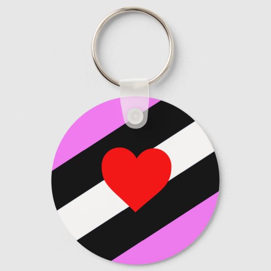 Leather Girl Pride Flag Schlüsselanhänger (Vorderseite)