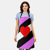 Leather Girl Pride Flag Schürze (Getragen)