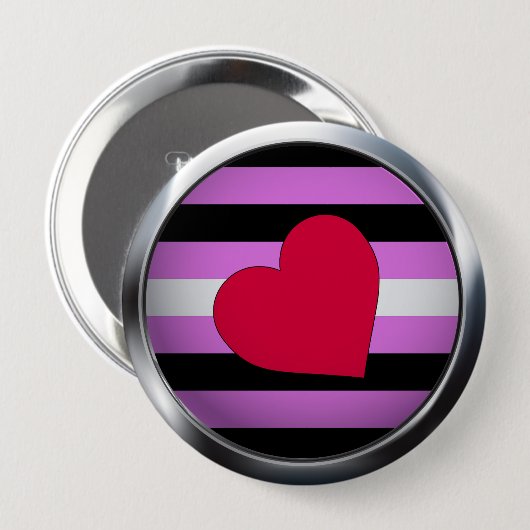 LEATHER GIRL PRIDE MEDALLION BUTTON (Vorne & Hinten)