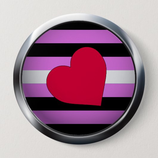 LEATHER GIRL PRIDE MEDALLION BUTTON (Vorderseite)