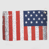 Leather Golf Glove with Flag of USA Golfhandtuch (Horizontal)