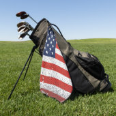 Leather Golf Glove with Flag of USA Golfhandtuch (Gras)