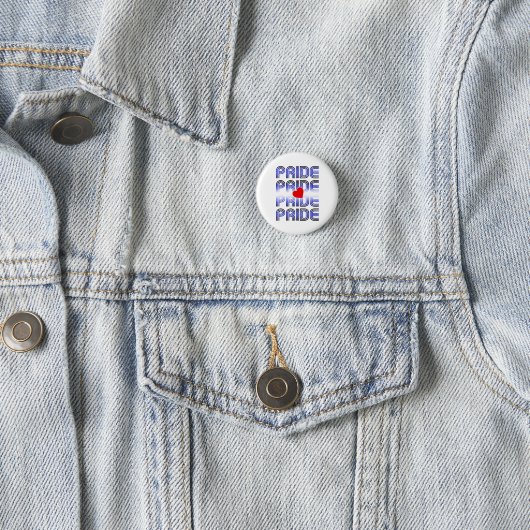 Leather Herz Retro Muster Button (Beispiel)