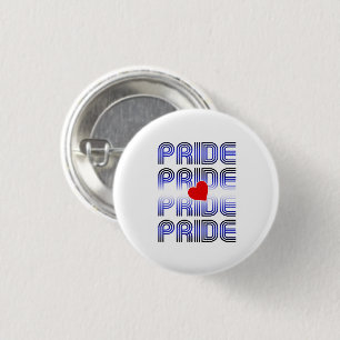 Leather Herz Retro Muster Button