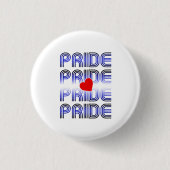 Leather Herz Retro Muster Button (Vorderseite)