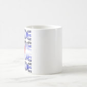 Leather Herz Retro Muster Kaffeetasse (Mittel)