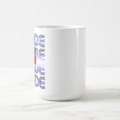 Leather Herz Retro Muster Kaffeetasse (Mittel)