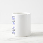 Leather Herz Retro Muster Kaffeetasse (Mittel)