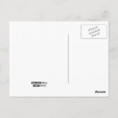 Leather Herz Retro Muster Postkarte (Rückseite)