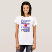 Leather Herz Retro Muster T-Shirt (Vorne ganz)