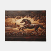 Leather Horse Doormat Fußmatte (Vorderseite)