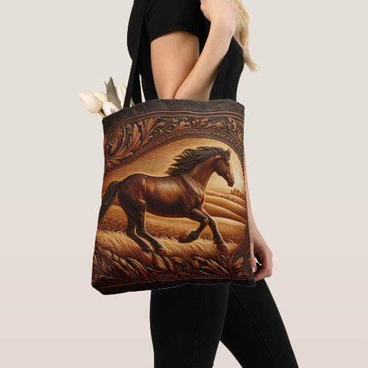 Leather Horse Ranch Sunset Tasche (Von Nahem)
