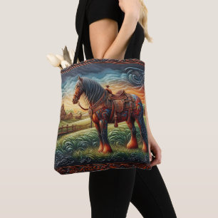 Leather Horse Ranch Sunset Tasche
