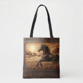 Leather Horse Ranch Sunset Tasche (Vorderseite)