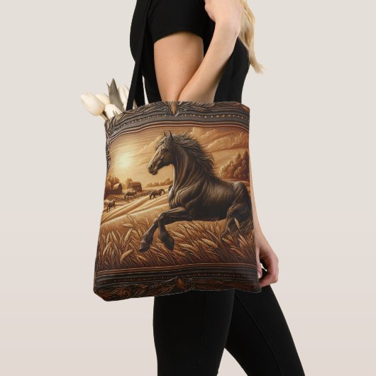 Leather Horse Ranch Sunset Tasche (Von Nahem)
