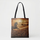 Leather Horse Ranch Sunset Tasche (Vorderseite)