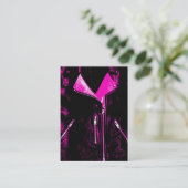 Leather Jacket Pink Visitenkarte schwarz (Stehend Vorderseite)
