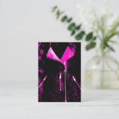 Leather Jacket Pink Visitenkarte schwarz (Stehend Vorderseite)