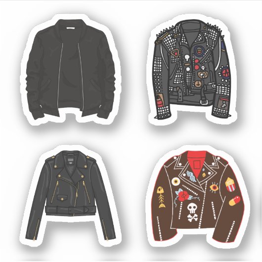 Leather Jacket Stickers Aufkleber (Vorderseite)