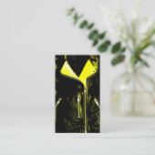 Leather Jacket Yellow Visitenkarte schwarz (Stehend Vorderseite)