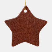 Leather Keramik Star Ornament (Vorne)