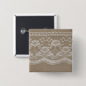 Leather & Lace Wedding Button (Vorne & Hinten)
