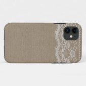 Leather & Lace Wedding Case-Mate iPhone Hülle (Rückseite (Horizontal))