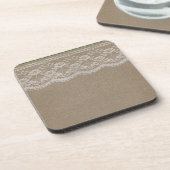 Leather & Lace Wedding Untersetzer (Linke Seite)